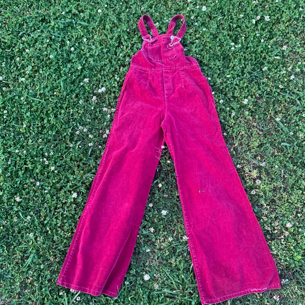 Pink overalls